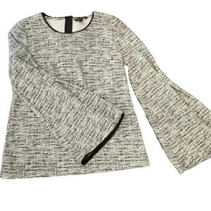 Banana Republic-Bell Sleeve Crew Neck Straight Hem Top-Women’s Size S-Stretchy